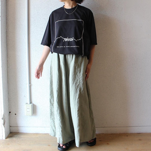 NANGA DRY MIX FRAME LOGO TEE